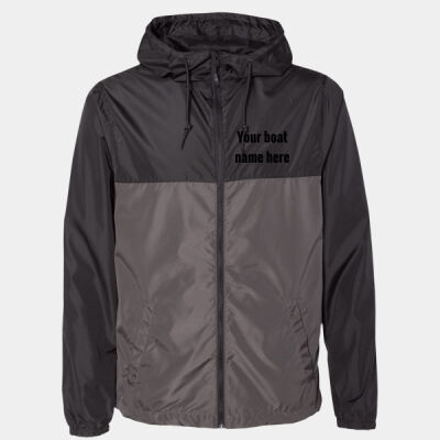 Unisex windbreaker with hood and pockets Thumbnail