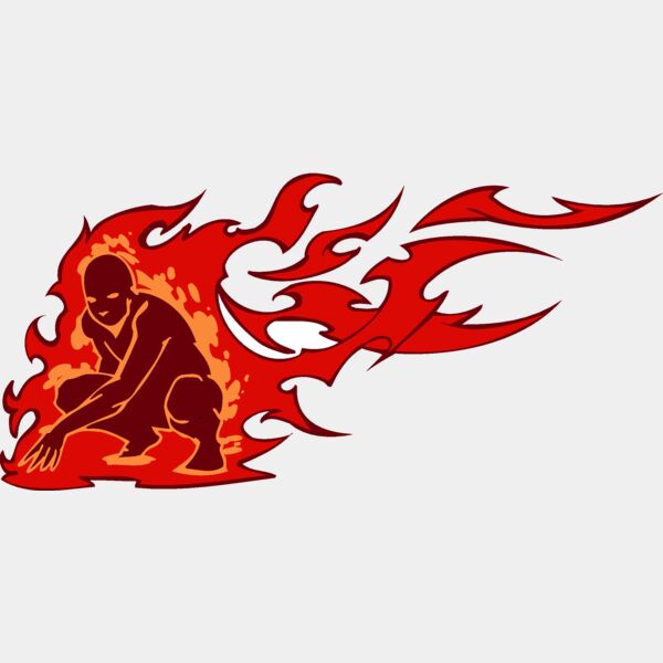 flaming man Thumbnail