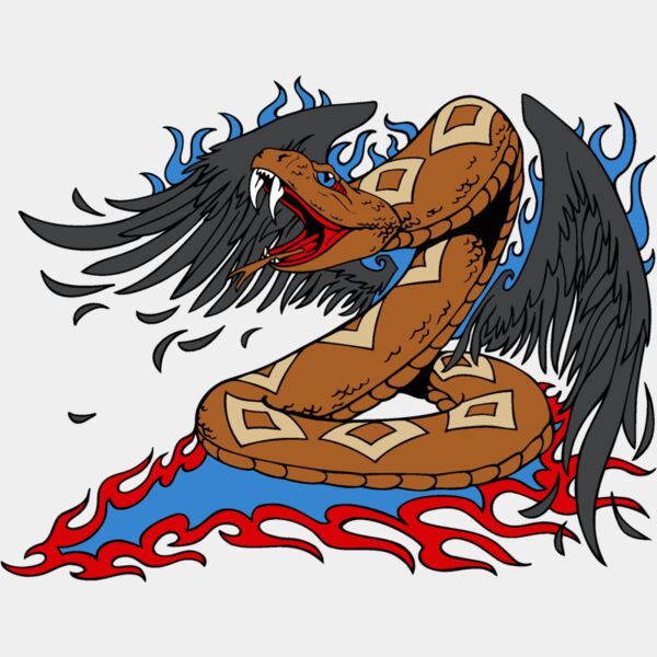 flaming winged snake 01 Thumbnail