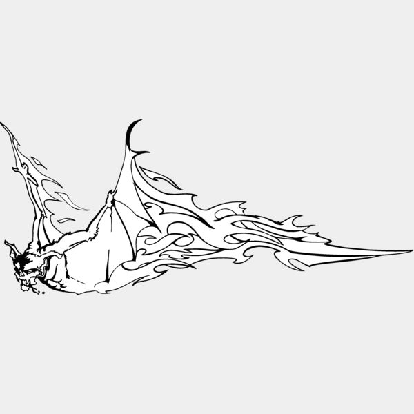 flaming bat Thumbnail