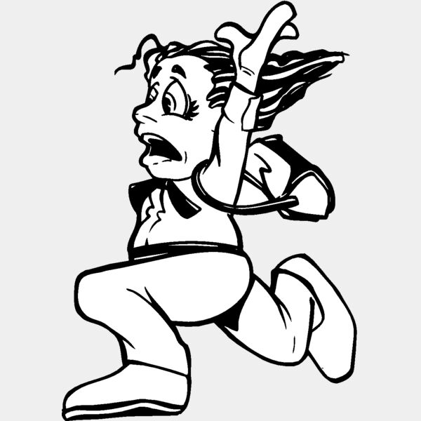 girl running away Thumbnail