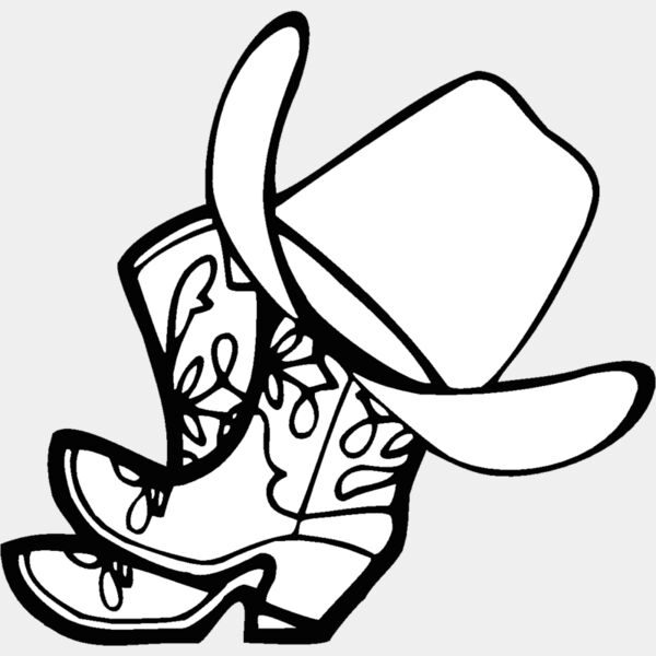 cowboy boots and hat Thumbnail