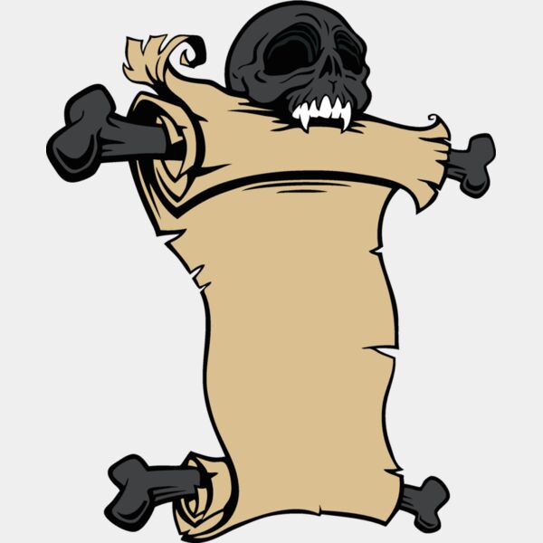 skull and scroll Thumbnail