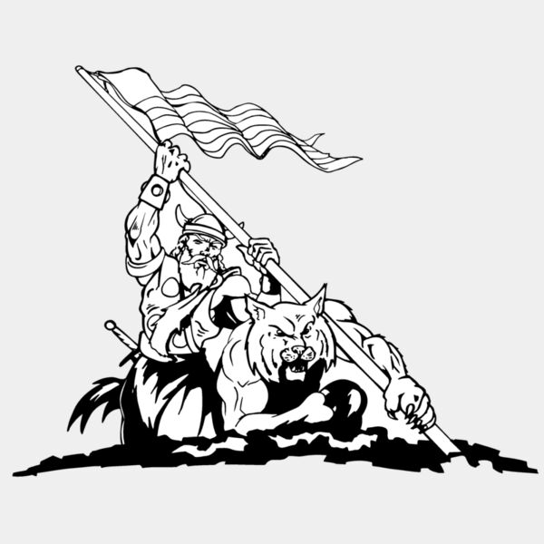 tiger raising flag Thumbnail