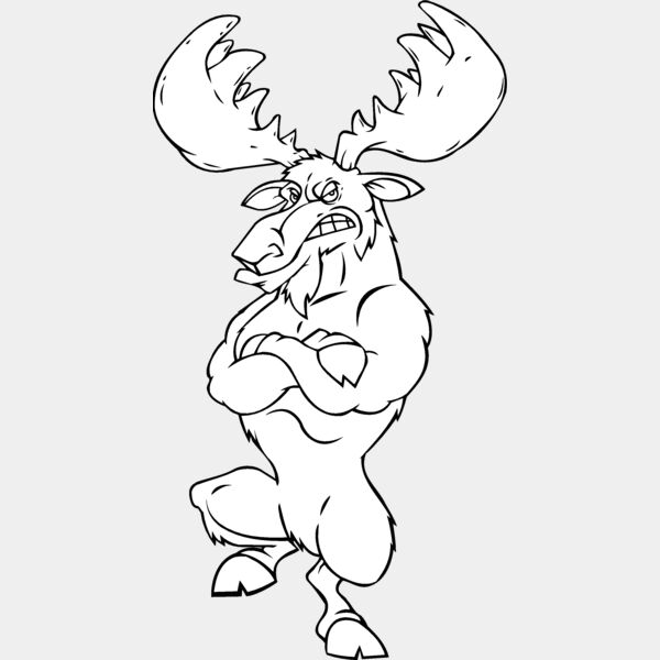 moose standing on ball Thumbnail