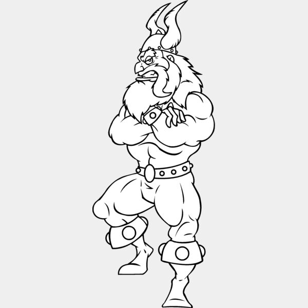 viking standing on ball Thumbnail