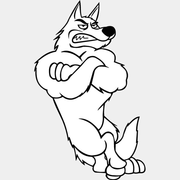 wolf leaning Thumbnail