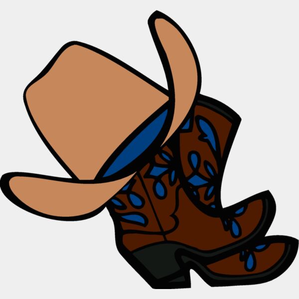 cowboy boots and hat 02 Thumbnail