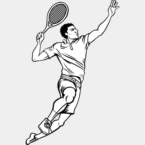 tennis03v4bw Thumbnail