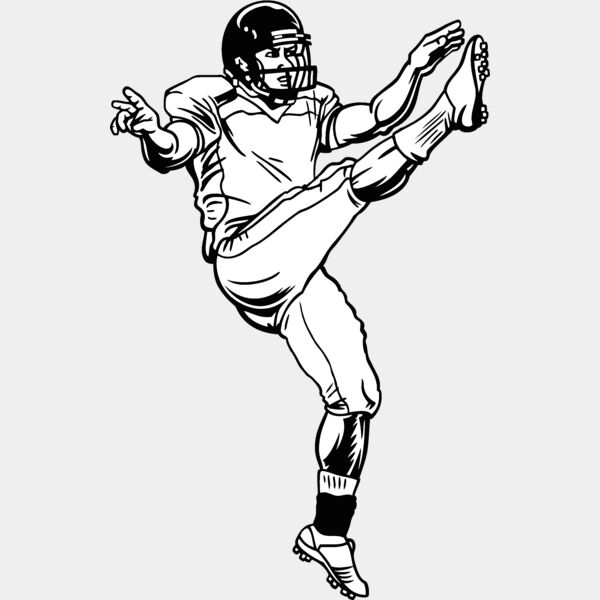 footbllplyr11v4bw Thumbnail