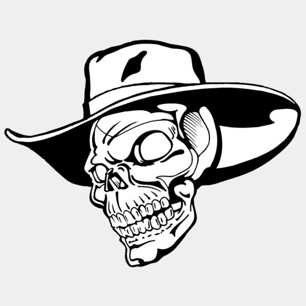 skull with cowboy hat Thumbnail