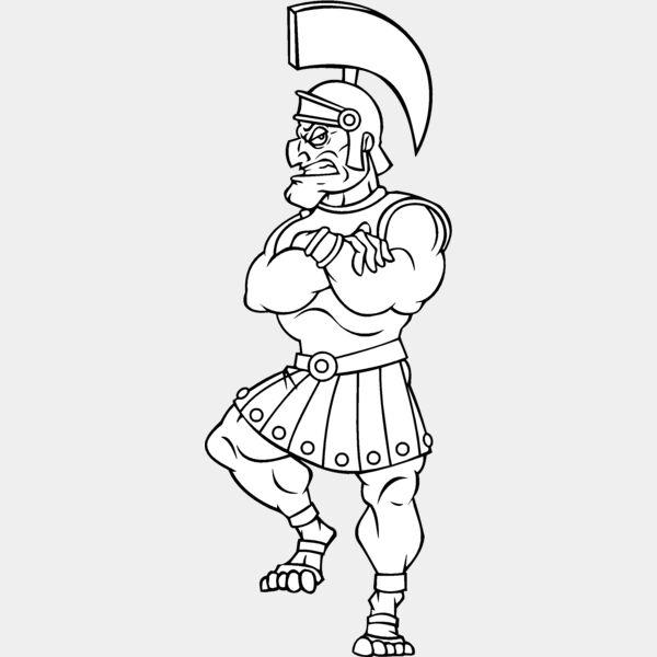 trojan spartan paladin standing on ball Thumbnail