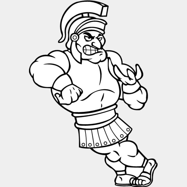 trojan spartan paladin holding ball Thumbnail